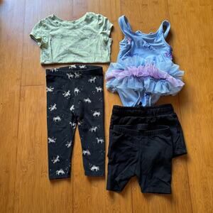 Cat & Jack little girls clothing bundle 18 months pants shirt shorts bikini